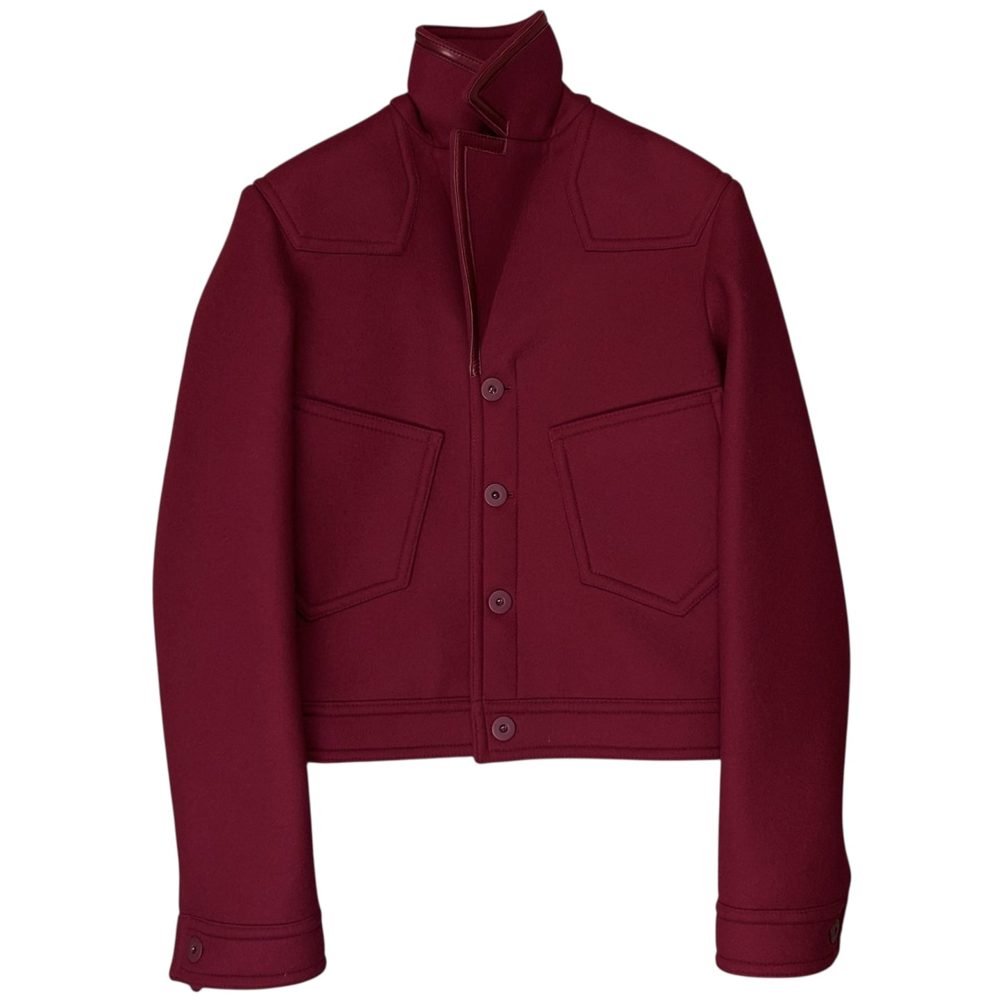 Balenciaga Cropped Work Sample Wool Jacket - AW13