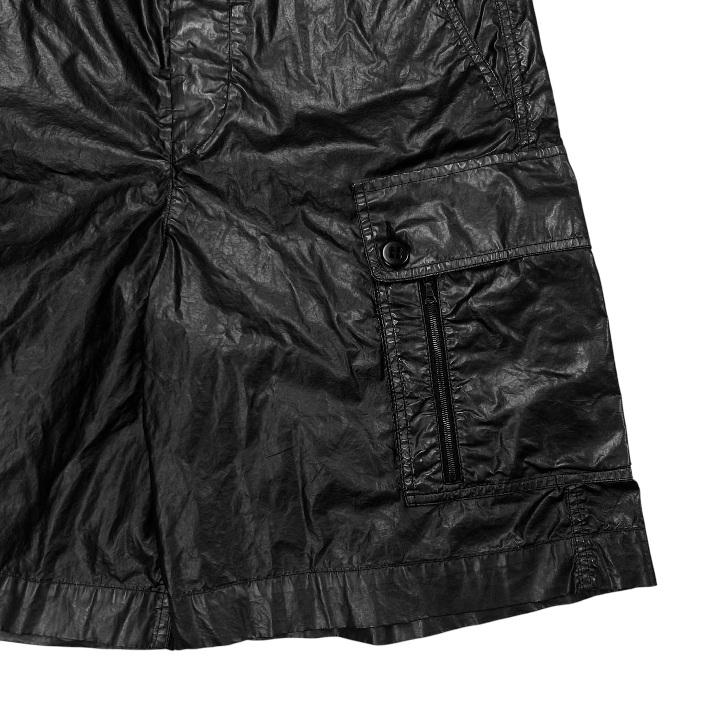 Dries Van Noten Glossy Cargo Shorts - SS20