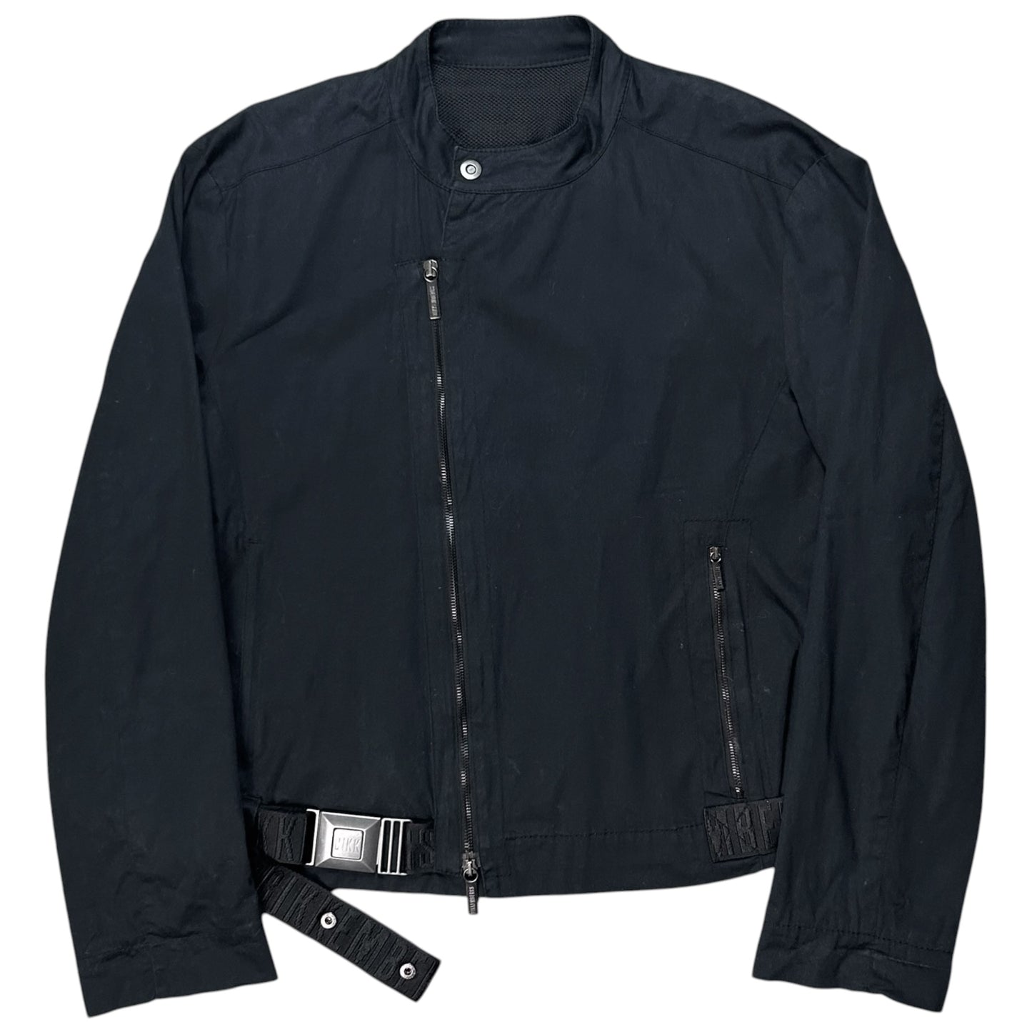 Dirk Bikkembergs Asymmetric Belted Bomber Jacket