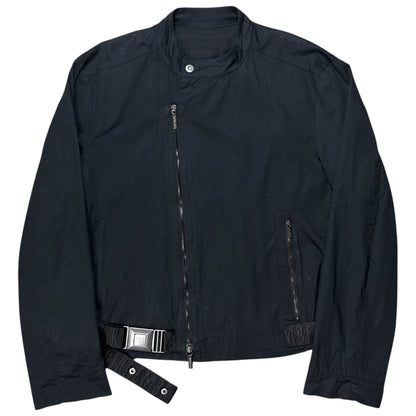 Dirk Bikkembergs Asymmetric Belted Bomber Jacket