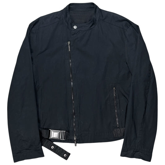 Dirk Bikkembergs Asymmetric Belted Bomber Jacket