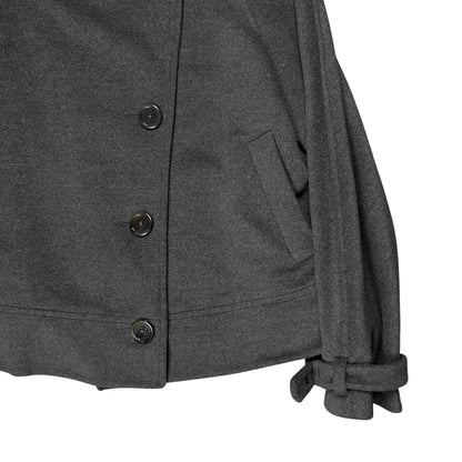 Jil Sander Sleeve Belted Angora Wool Peacoat - 2000s
