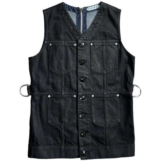 Namacheko Biker Back Zip Denim Vest - AW21