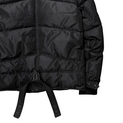 Dirk Bikkembergs Belted Rabbit Fur Hood Puffer Jacket - AW09