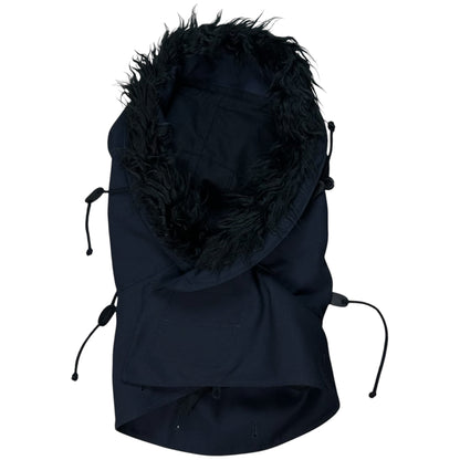 Comme des Garcons Shirt Velcro Faux Fur Hood - AW22