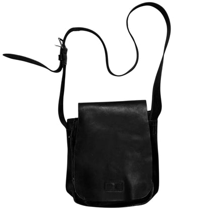 Y'Saccs Yohji Yamamoto Leather Flap Nylon Bag