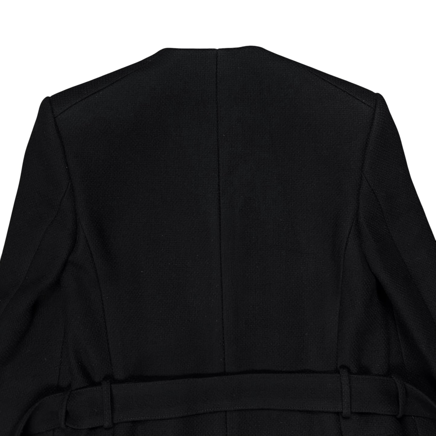 Balmain x H&M Collarless Belted Military Coat - AW15