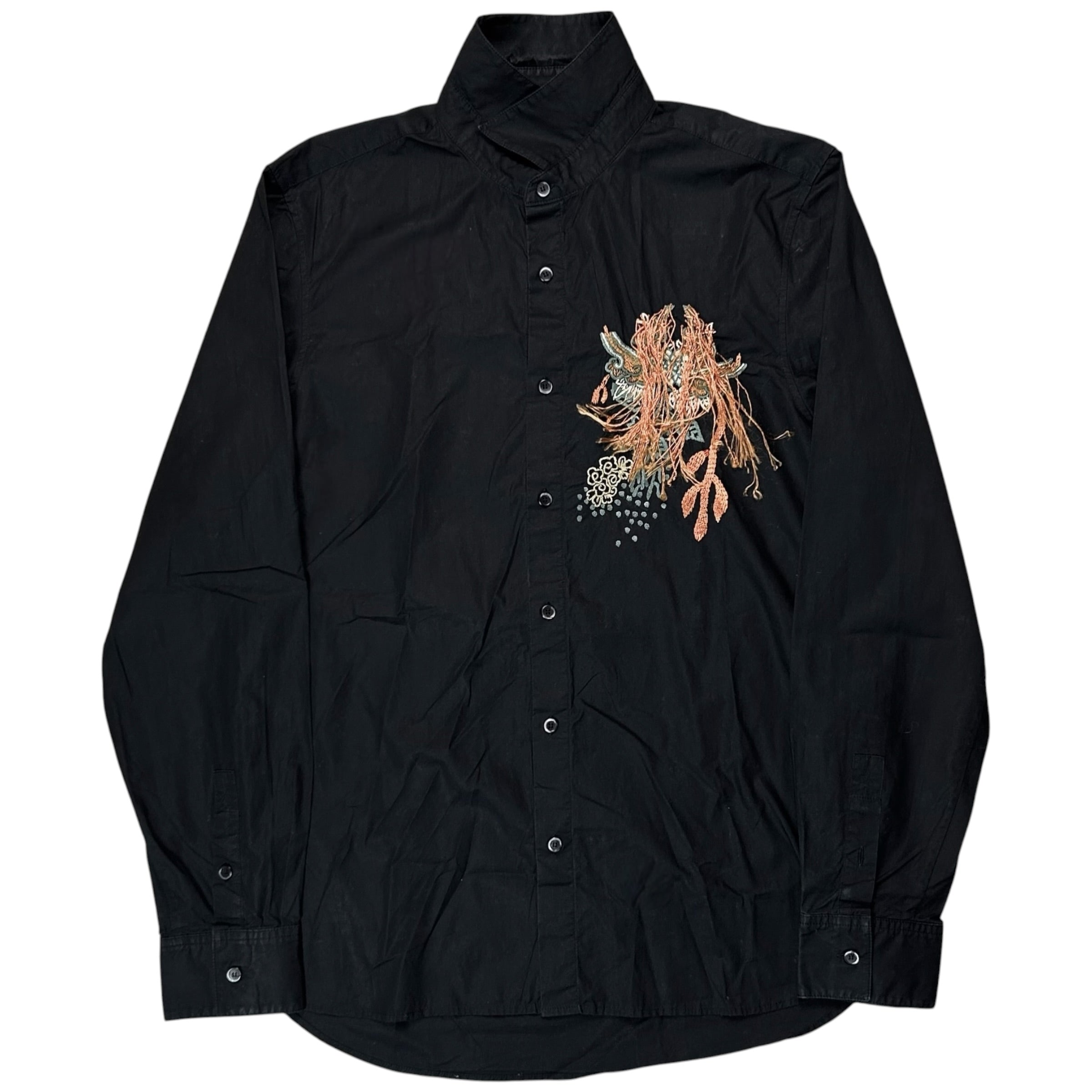 John Galliano 3D Floral Embroidered Shirt - AW06 – Vertical Rags