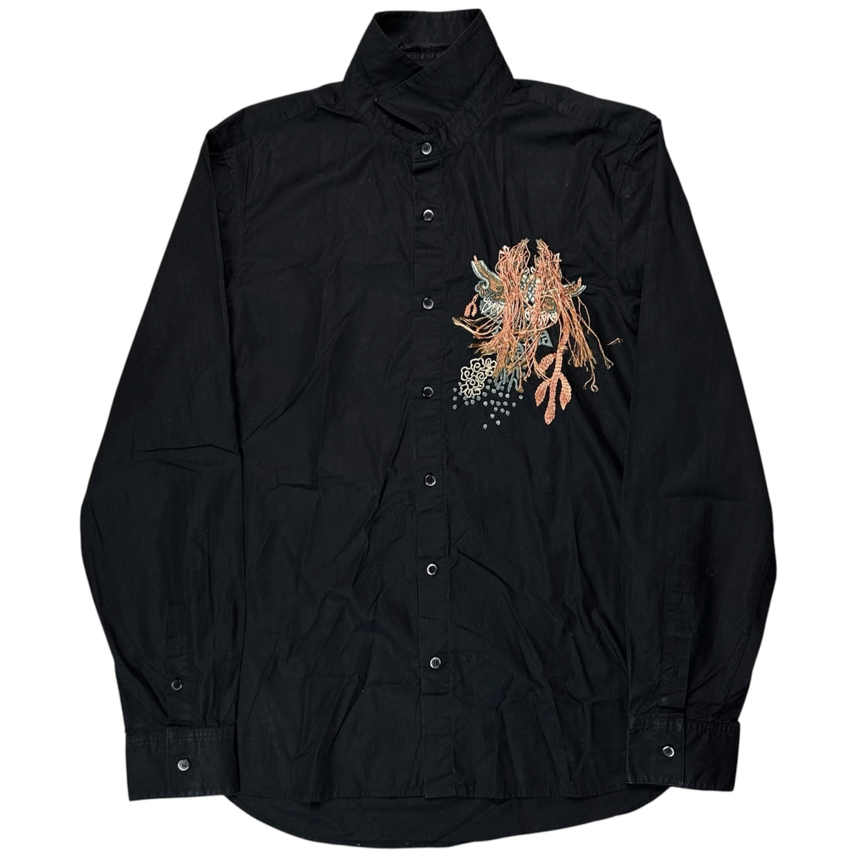 John Galliano 3D Floral Embroidered Shirt - AW06