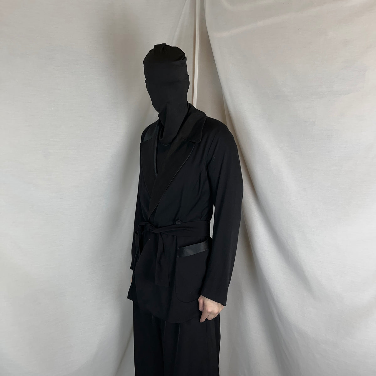 Jil Sander Belted Glossy Lapel Blazer - 80s