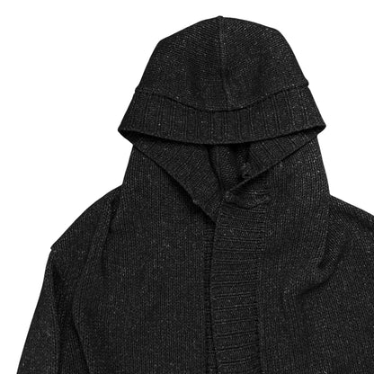 Ann Demeulemeester Hooded Leather String Cardigan - AW02