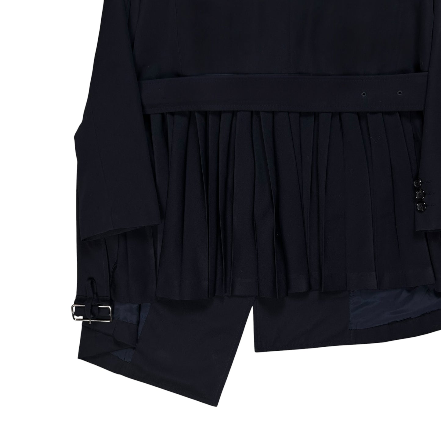 Comme des Garcons Asymmetric Belted Back Pleated Jacket - AW15