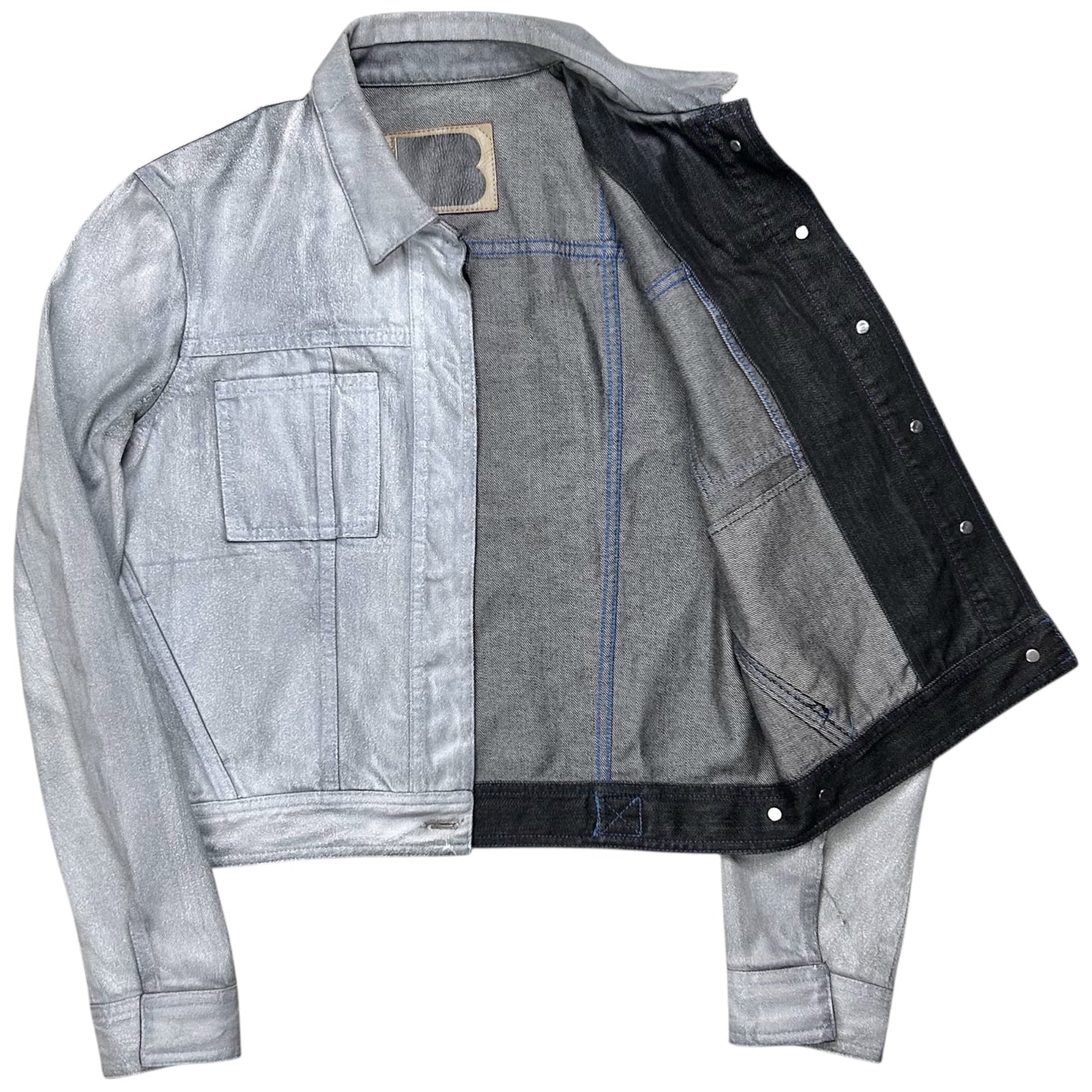 Balenciaga Waxed Paint Trucker Jacket - SS08