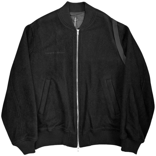 Helmut Lang Bondage Strap Wool Bomber Jacket - AW22