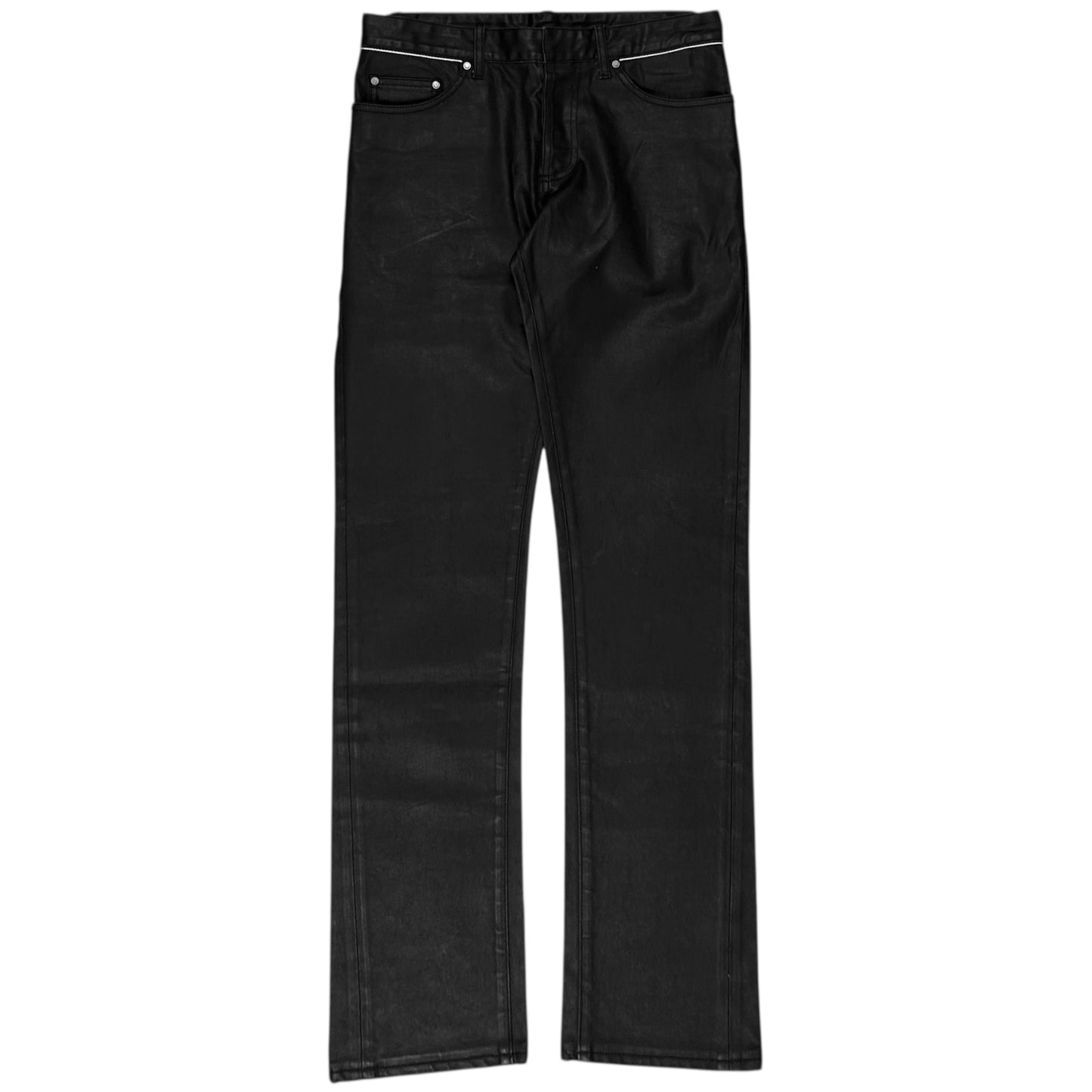 Balenciaga Waist Trimmed Waxed Jeans - SS13