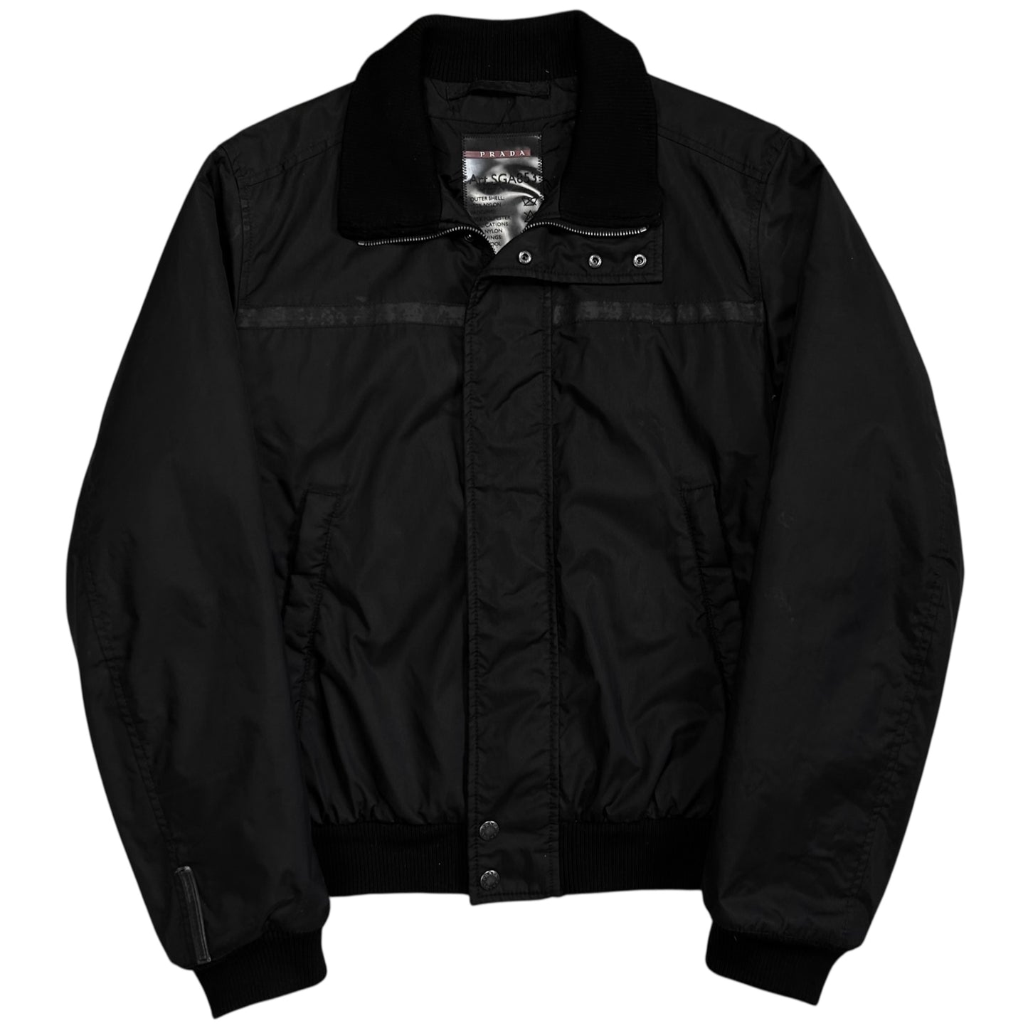 Prada Chest Stripe Pilot Bomber Jacket - SS06