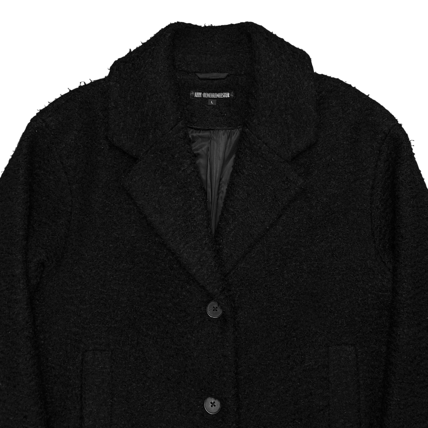 Ann Demeulemeester Fuzzy Wool Coat