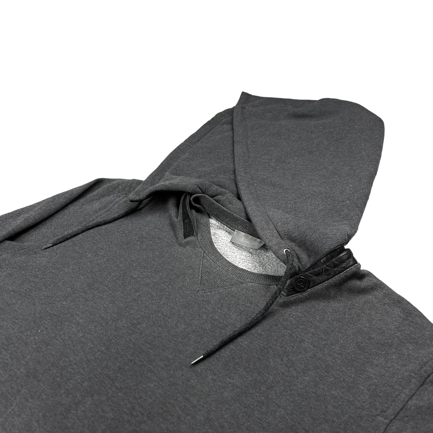 Dior Homme Detachable Leather Trimmed Hoodie