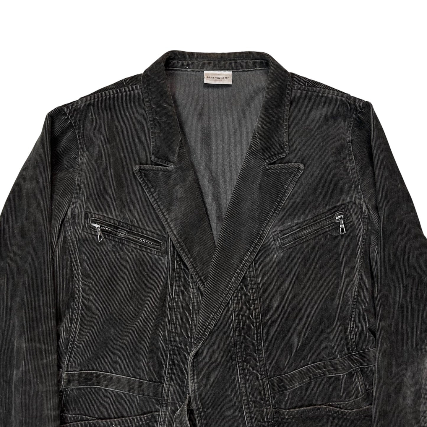 Dries Van Noten Deconstructed Strap Corduroy Blazer - SS11