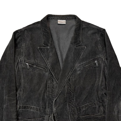 Dries Van Noten Deconstructed Strap Corduroy Blazer - SS11