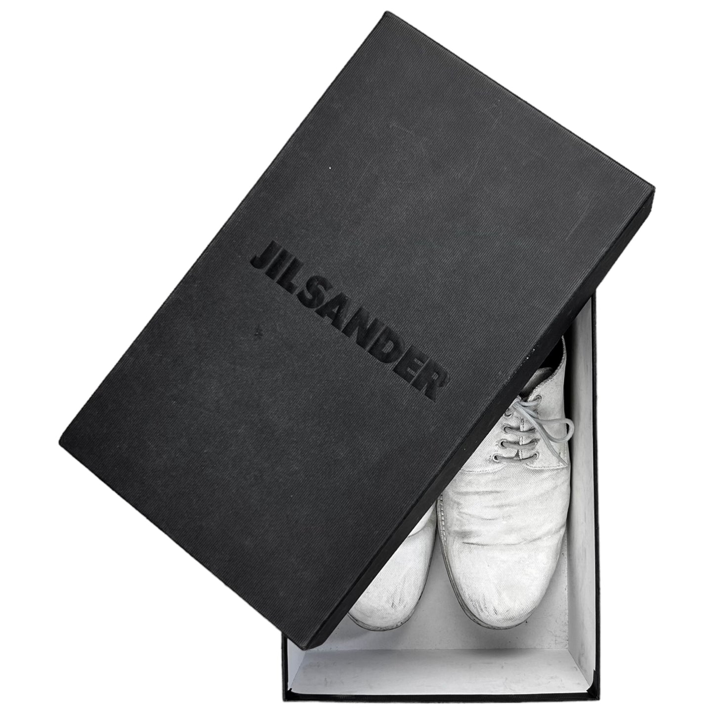 Jil Sander Painted Canvas Derbies - SS06