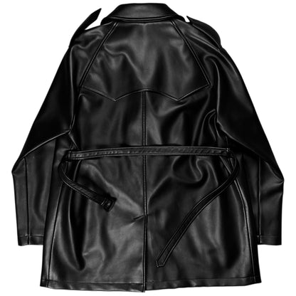 Maison Margiela Belted Vegan Leather Blazer - AW19