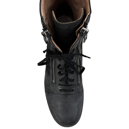 Maison Martin Margiela Double Zip Combat Boots