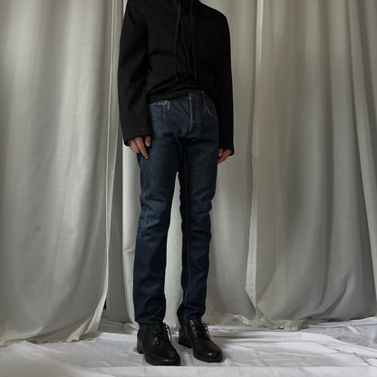 RAF by Raf Simons Drip Paint Coated Jeans