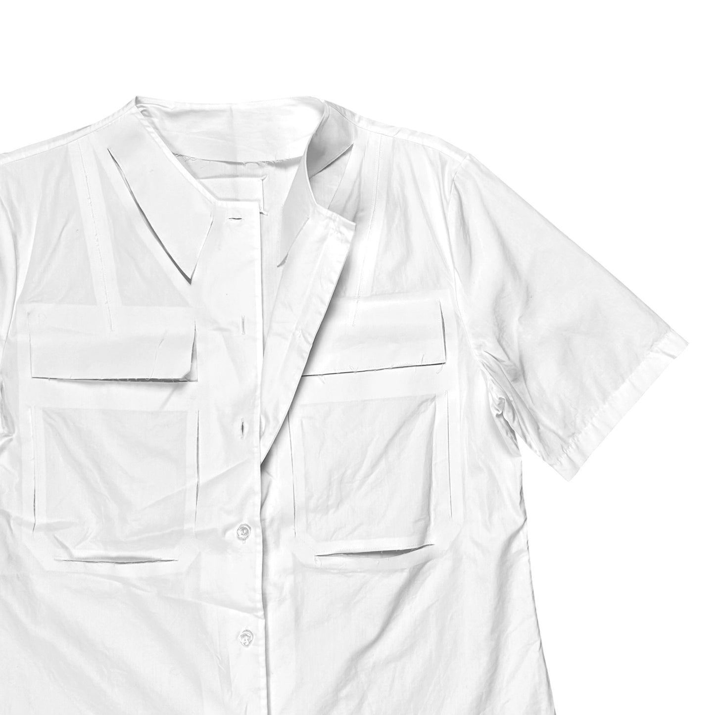 Maison Margiela Cut Out Short Sleeve Shirt - SS19