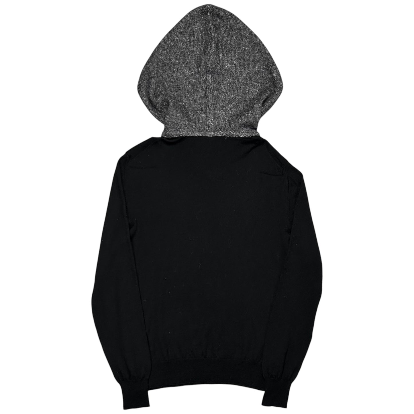 Dior Homme Contrasted Alpaca Knit Hoodie - AW14