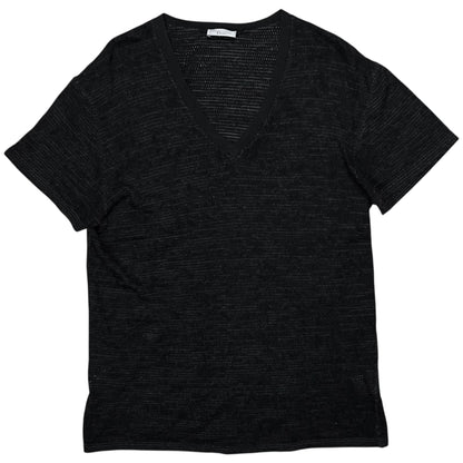 Dior Homme Perforated Wool V-Neck T- Shirt - SS11