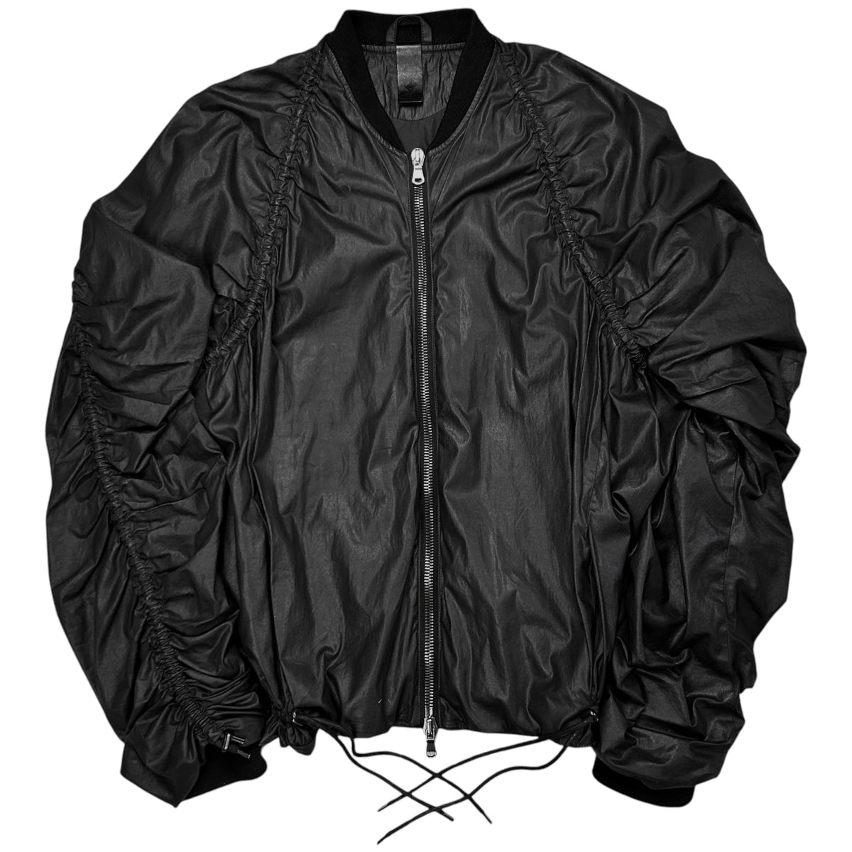 Y/Project Waxed Bondage String Sample Bomber Jacket - AW14 – Vertical Rags