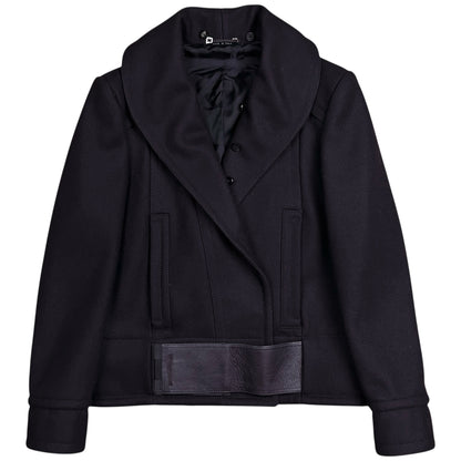 Gucci by Tom Ford Asymmetric Velcro Belted Cashmere Jacket - AW04