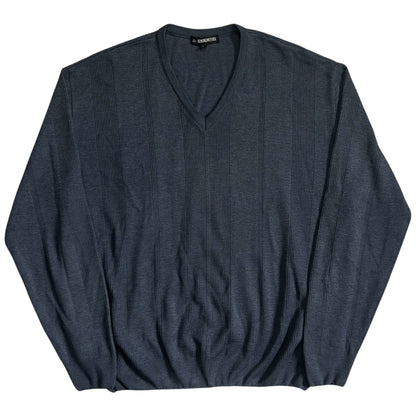 Ann Demeulemeester Rib Decorated V-Neck Knit Sweater