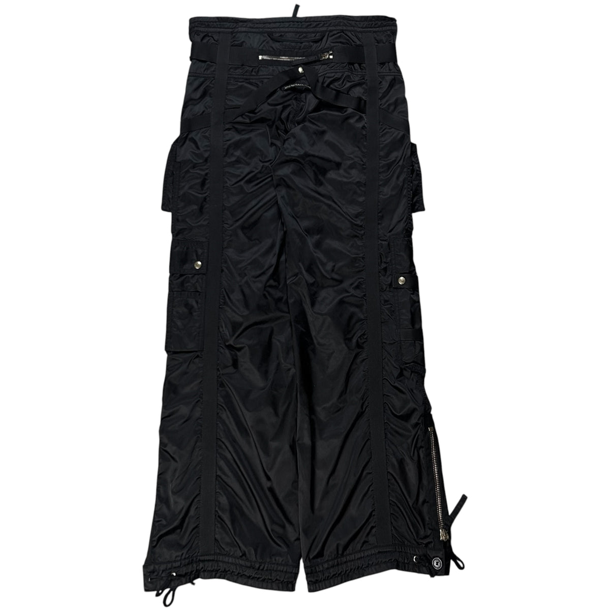 Jean Paul Gaultier Wide Parachute Bondage Nylon Pants - AW03