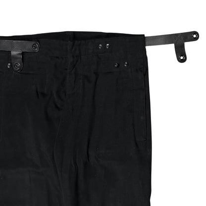 Dirk Bikkembergs Leather Harness Moleskin Pants