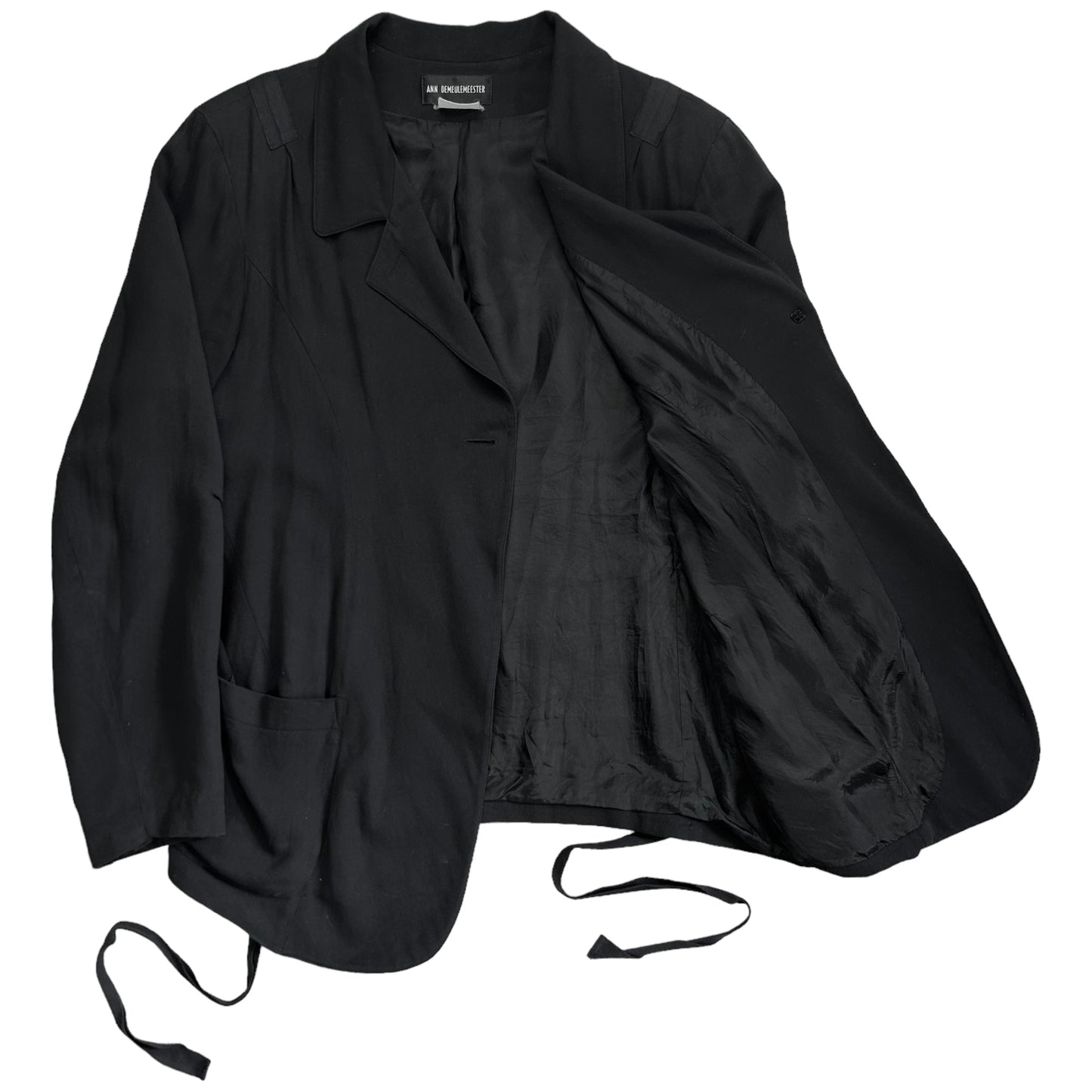 Ann Demeulemeester String Viscose Blazer