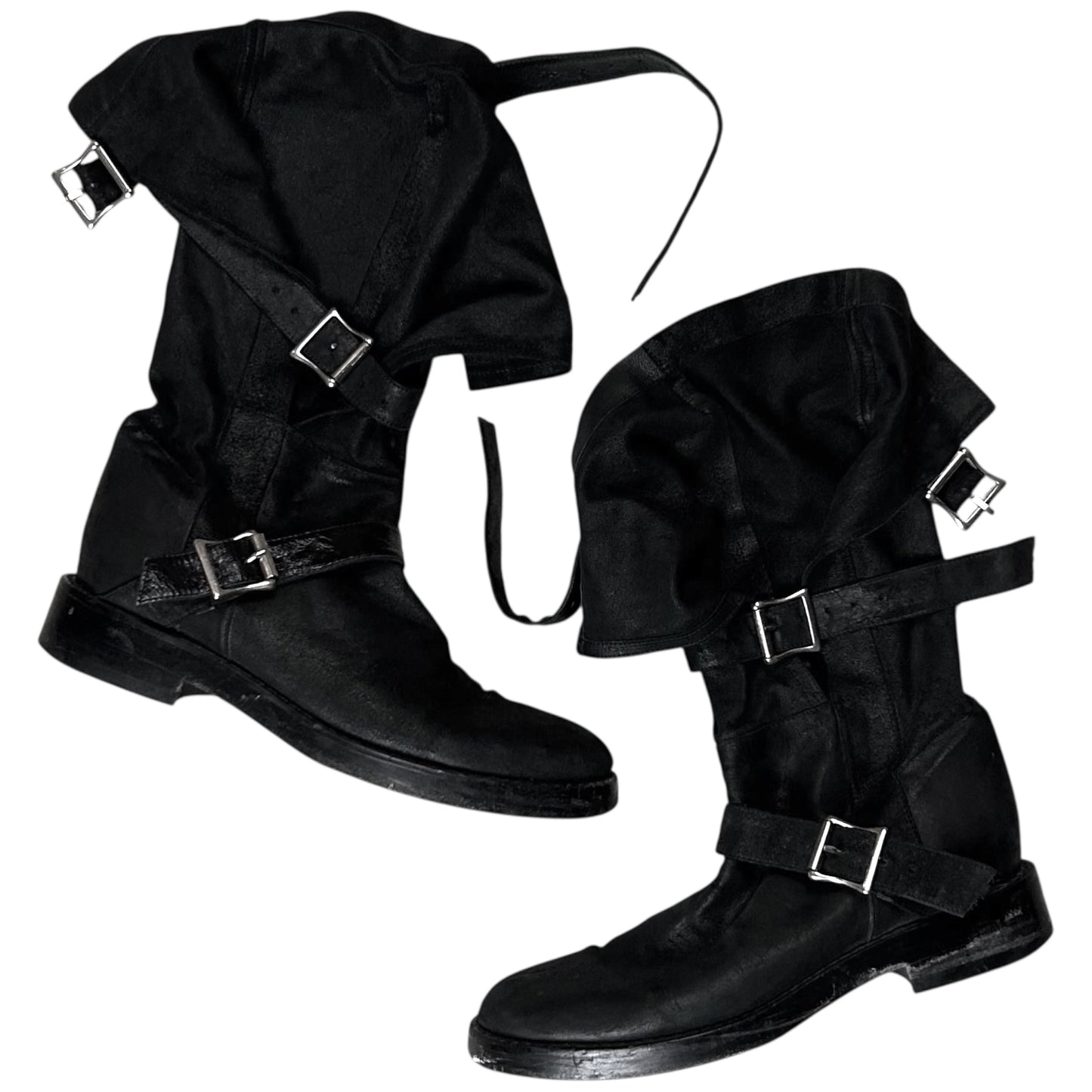 Ann Demeulemeester Triple Belt Pirate Boots - SS03