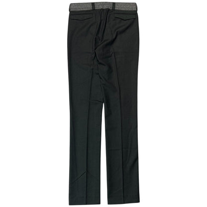 Dior Homme Contrast Waistband Brushed Cashmere Trousers - AW12
