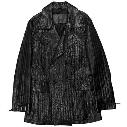Dirk Bikkembergs Quilted Calf Leather Field Jacket