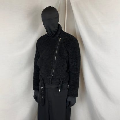 MM6 Maison Martin Margiela Belted Sherpa Bomber Jacket - AW15