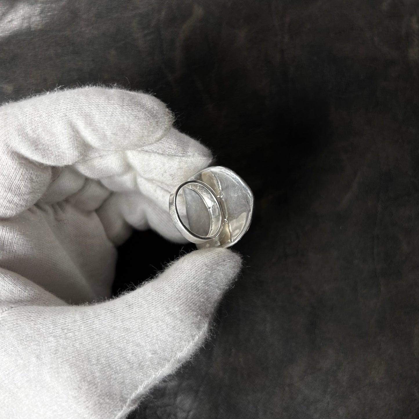 Veined Plate Ring