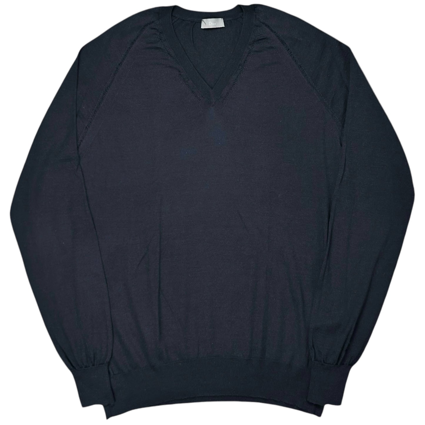 Dior Homme Distressed V-Neck Sweater - SS13