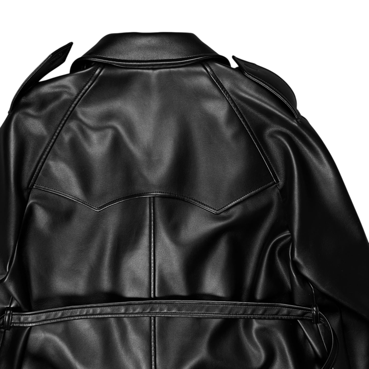 Maison Margiela Belted Vegan Leather Blazer - AW19