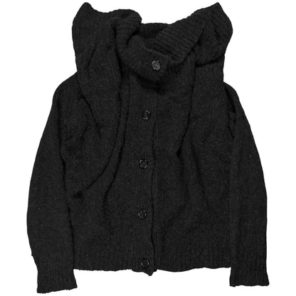 Ann Demeulemeester Distorted Wrap Knit Cardigan - AW11