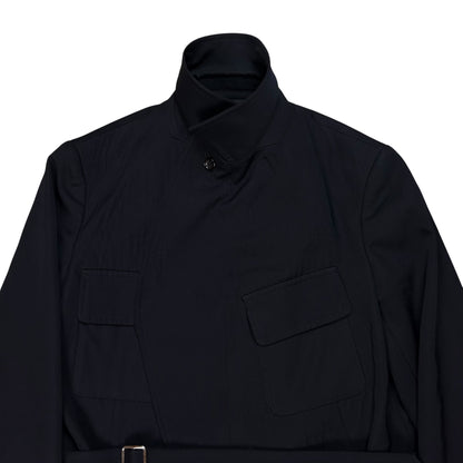 Comme des Garcons Asymmetric Belted Back Pleated Jacket - AW15