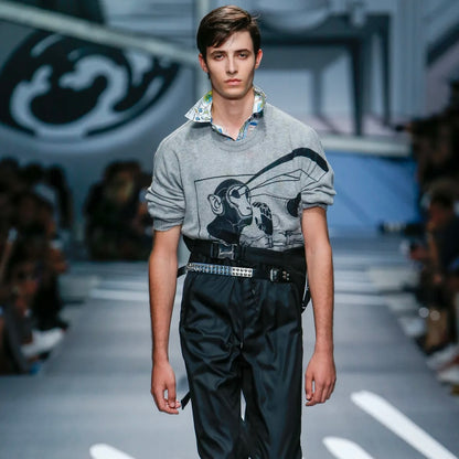 Prada Monkey Laser Cashmere Sweater - SS15