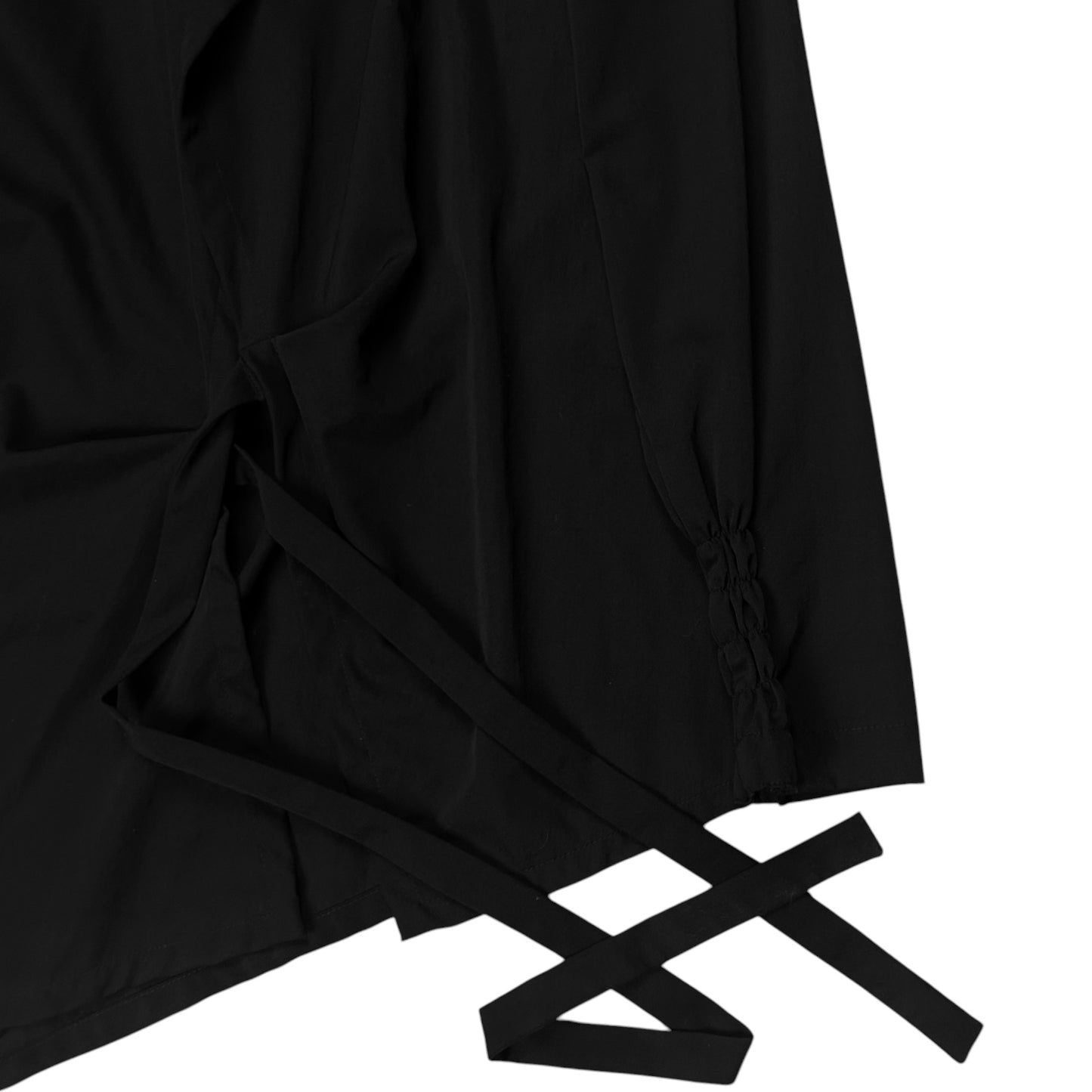Dries Van Noten Asymmetric Wrap Strap Drape Shirt