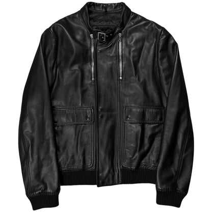 Dior Homme Navigate Leather Bomber Jacket - AW07