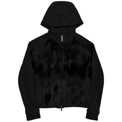 Dirk Bikkembergs Front Fur Zip Hoodie